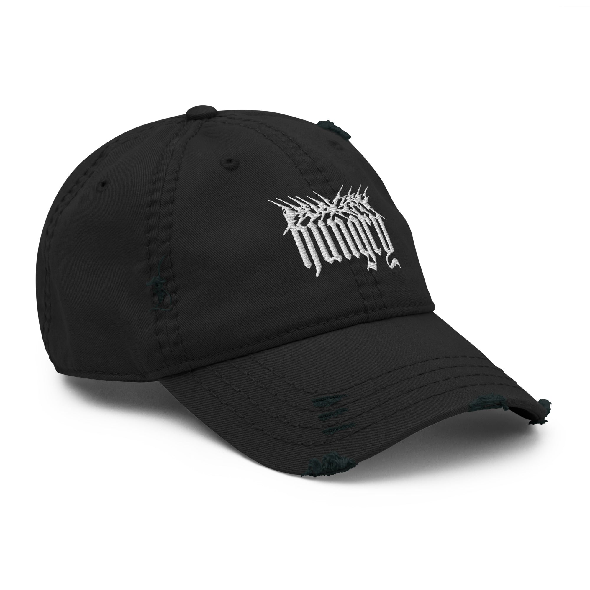 Hungry Collections Distressed Hat - Side View